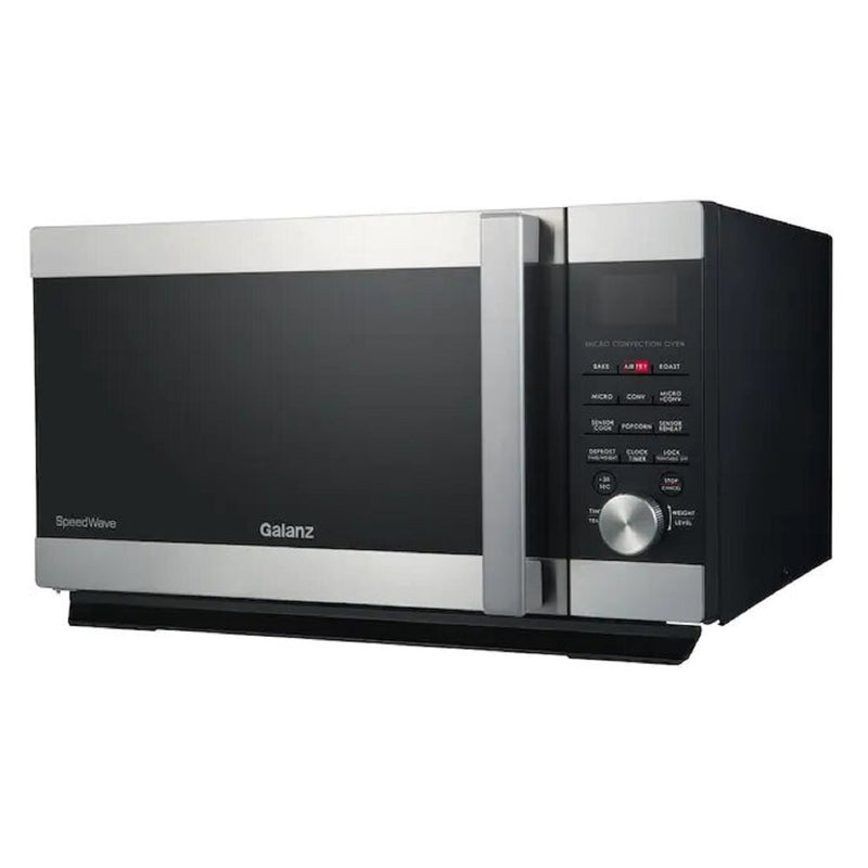 Galanz GSWWA16S1SA10 1.6 cu. ft. Countertop Speed Wave 3-in-1 Convection Oven, Air Fry, Microwave 1000W, Stainless Steel (Refurbished)