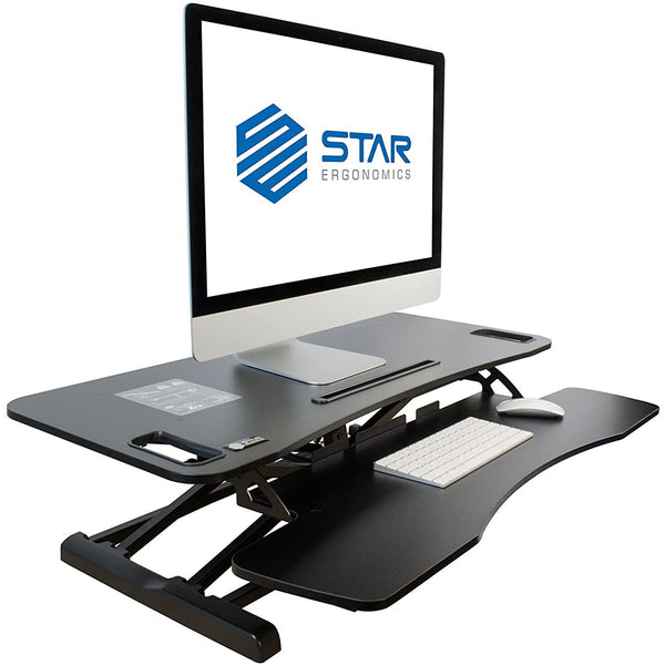 OPEN BOX - Star Ergonomics SE01M1WB Height Adjustable Sit Stand For Desktop Workstation