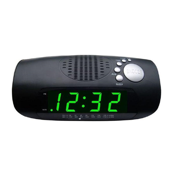 Escape RA930 Jumbo Display AM/FM Digital Alarm Clock with AUX Black