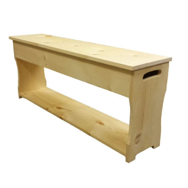 Handcrafted Milk Bench Authentic Canadian Made Rustic Pine Furniture