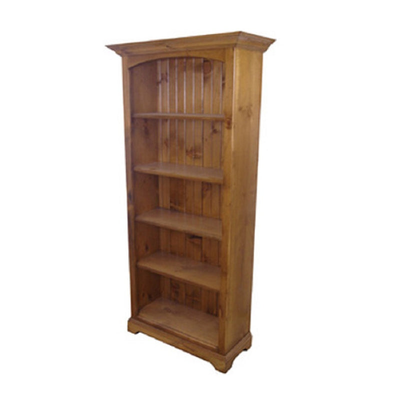 NAAV-323 Handcrafted Large Bookshelf Authentic Canadian Made Rustic Pine Furniture