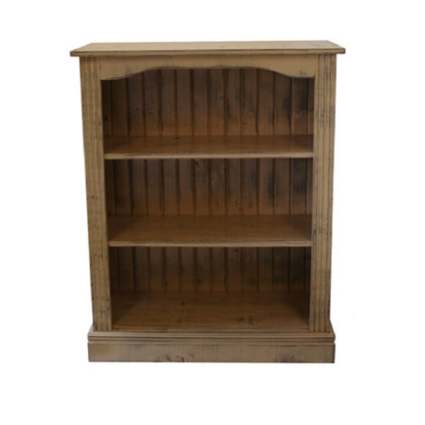 NAAV-346 Handcrafted Willistead Bookshelf 3-Sh Authentic Canadian Made Rustic Pine Furniture