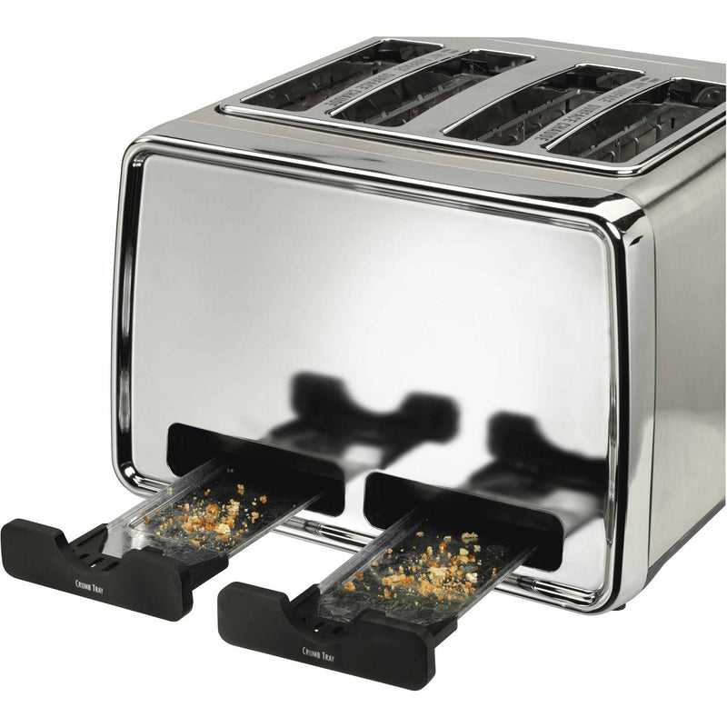 Hamilton Beach Modern Chrome 4 Slice Toaster With Extra-Wide Slots, 24781