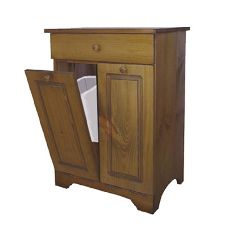 NAAV-359 Handcrafted Recycling Bin Authentic Canadian Made Rustic Pine Furniture