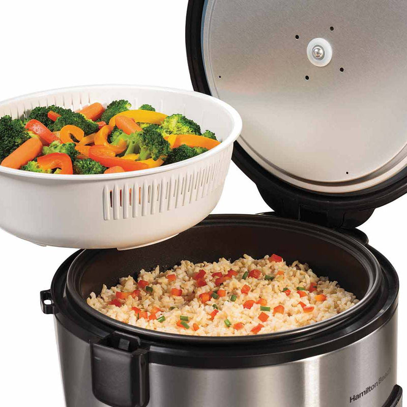 Hamilton Beach Rice & Hot Cereal Cooker, 10-Cups uncooked resulting in