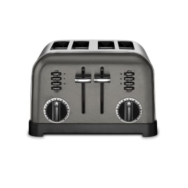 Cuisinart CPT-180BKS Classic 4-Slice Toaster, Black/Stainless Steel (SCUF)