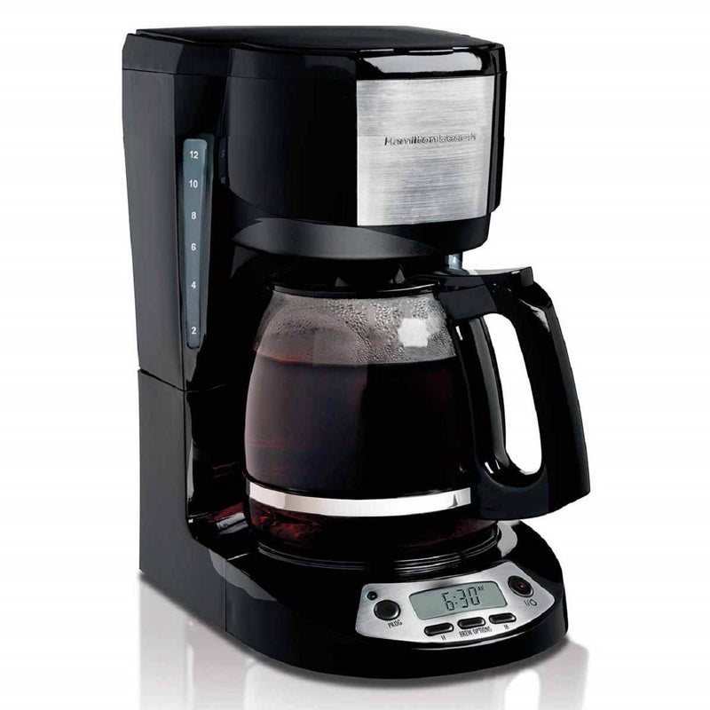 Hamilton-Beach 49615C 12 Cup Programmable Coffee Maker, Black