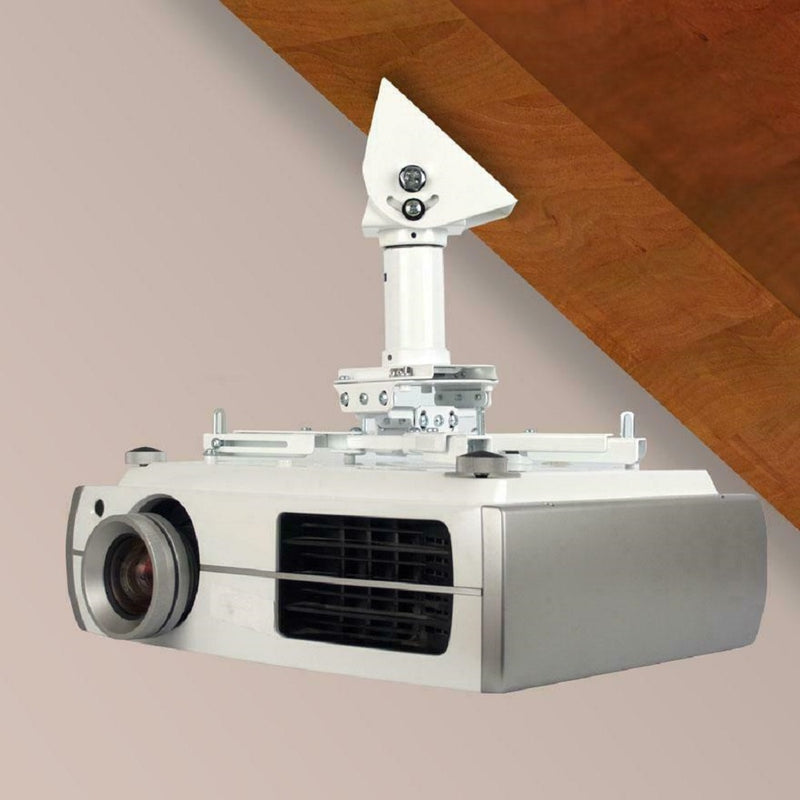 QualGear® QG-PRO-PM-VCA-W Pro-AV 1.5" Threaded Pipe Projector Ceiling Adapter