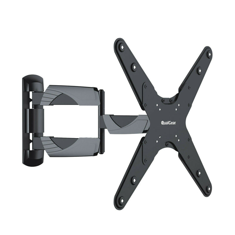 QualGear QG-TM-A-012 Universal Ultra Slim Low Profile Articulating TV Wall Mount for 23-55 Inches LED TVs, Black [UL Listed]