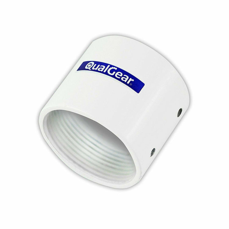 OPEN BOX - QualGear® QG-PRO-PM-PC-W Pro-AV 1.5" High Quality White Pipe Projector Connector
