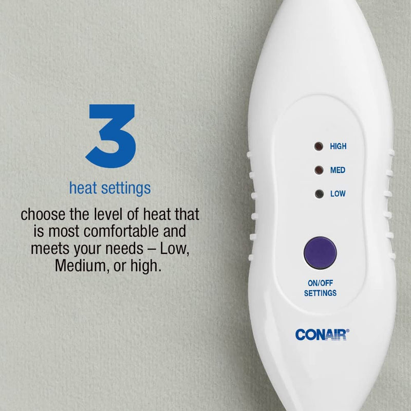 Conair HP40C Comfort Deluxe Standard 3-Setting Heating Pad