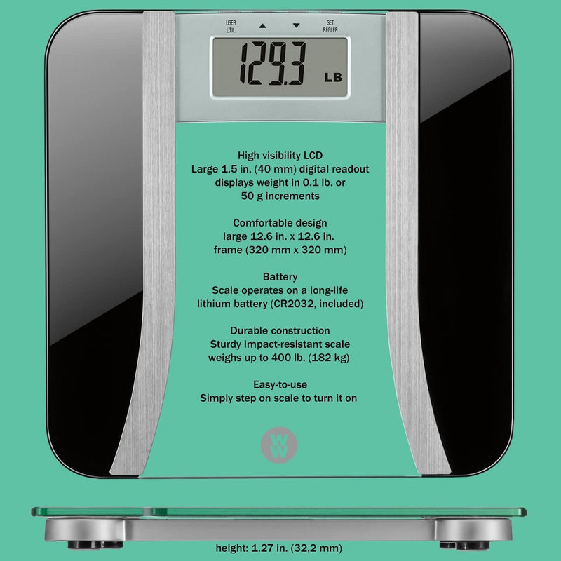 Conair WW709NFC Digital Body Analysis Glass Scale Black (Refurbished)