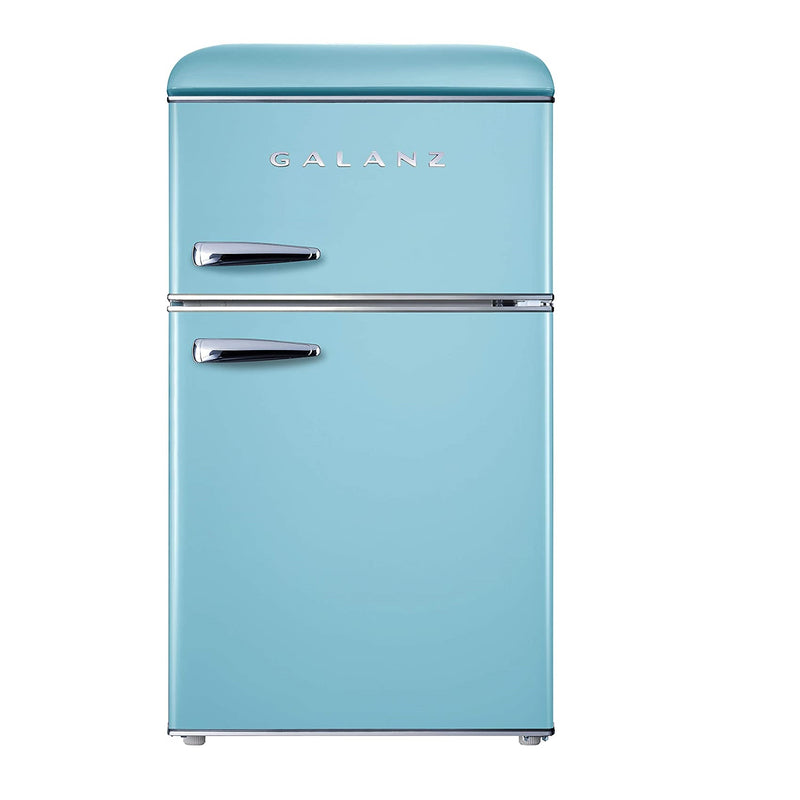 Galanz 3.1 Cu. Ft. Retro Compact Refrigerator, Mini Fridge with Dual Doors (OPEN BOX)