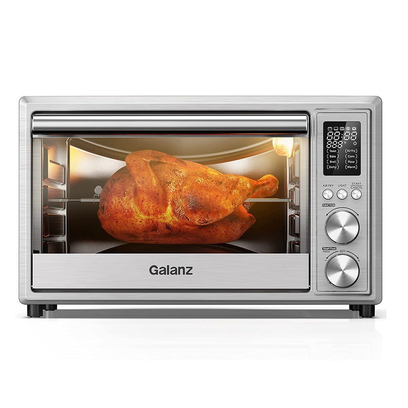 Galanz GT12SSDAN18 Digital Toaster Oven 32 Quart with Air Fry 1800W, Stainless Steel (Refurbished)