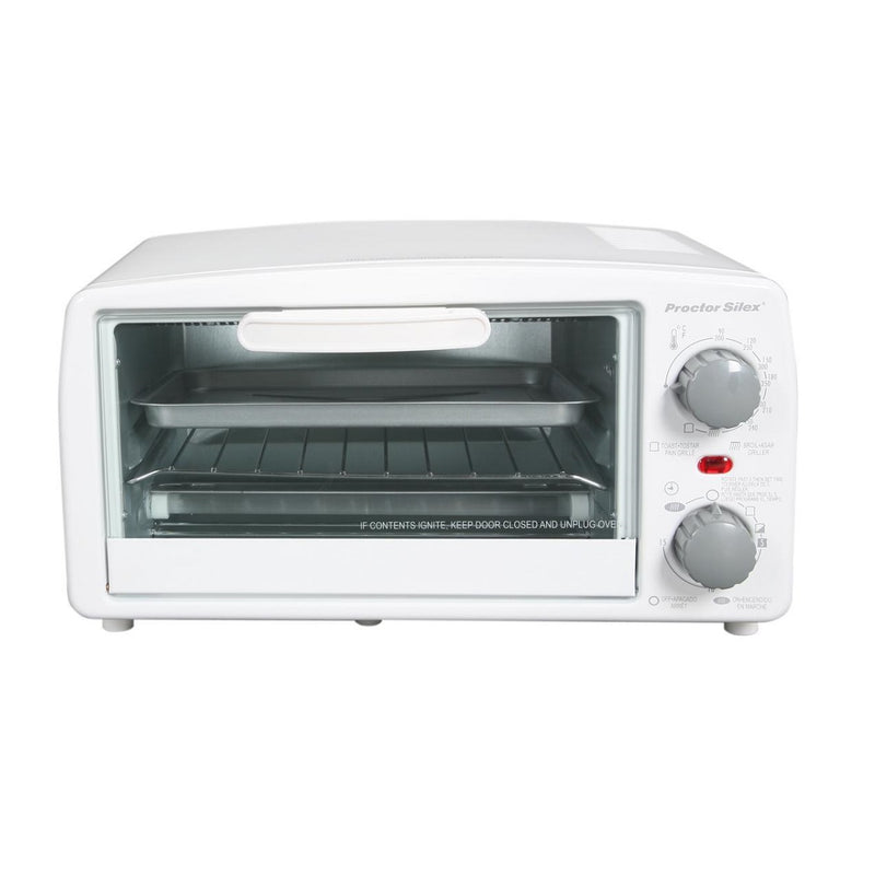 Hamilton Beach 31116PS Proctor 4 Slice Toaster Oven Refresh White Broiler