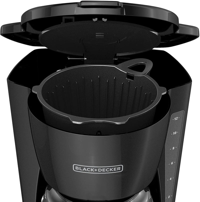Black+Decker Coffee Maker, 12 Cup, Programmable, Black, CM1105BC