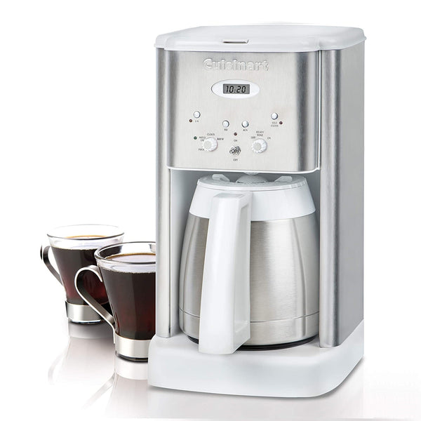Cuisinart DCC-1400WIHR Brew Central Thermal 10-Cup Programmable Coffeemaker, White (Refurbished)