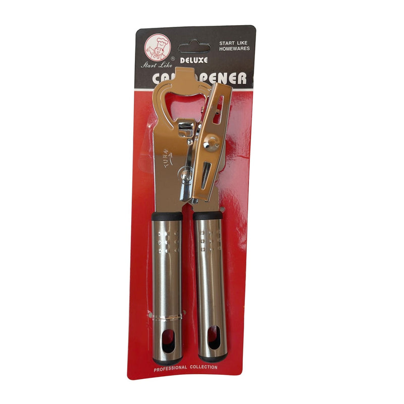 NAAV Heavy Duty Stainless Steel Can Opener Easy Comfy Handle Tin Cutter