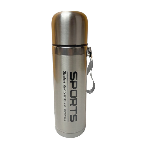 Double-layer stainless steel 750ml Vacuum Flask sports bottle Travel Thermos Cup Portable with Rope