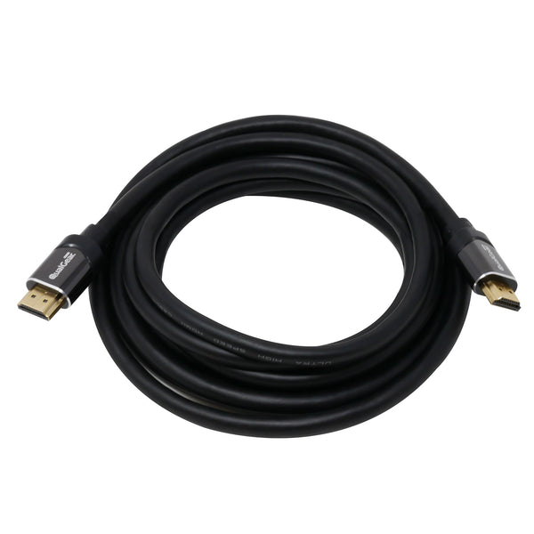 QualGear QG-CBL-HD21-10FT HDMI 2.1, Length 10 feet, cables support HDR, 8K @ 60 Hz, and 4K @ 120 Hz and ultimate speeds of 48 Gbps, 3D, Ethernet, Audio Return Channel