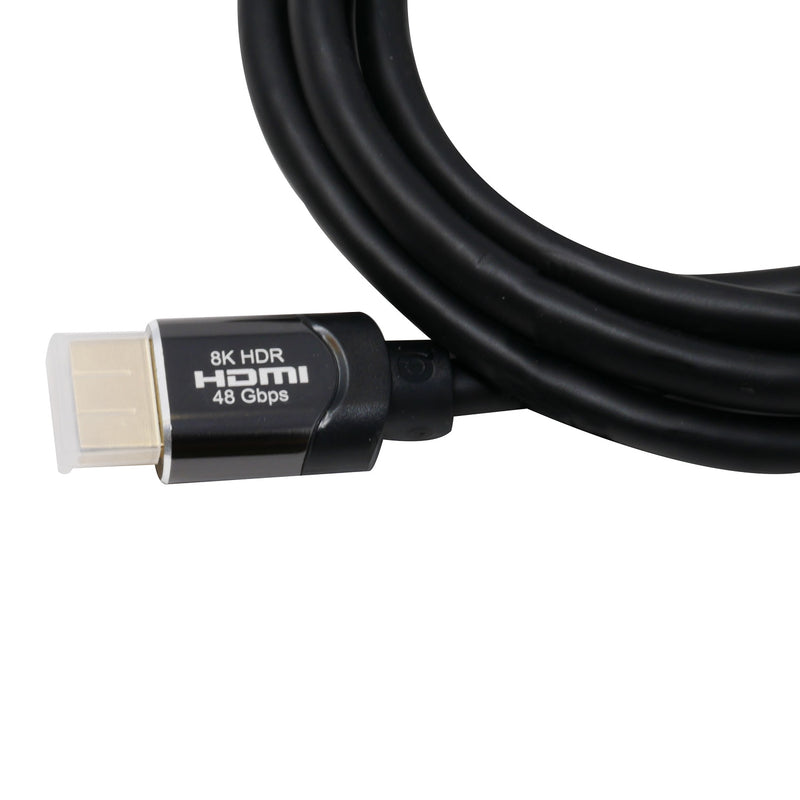 QualGear QG-CBL-HD21-6FT HDMI 2.1, Length 6 feet, cables support HDR, 8K @ 60 Hz, and 4K @ 120 Hz and ultimate speeds of 48 Gbps, 3D, Ethernet, Audio Return Channel