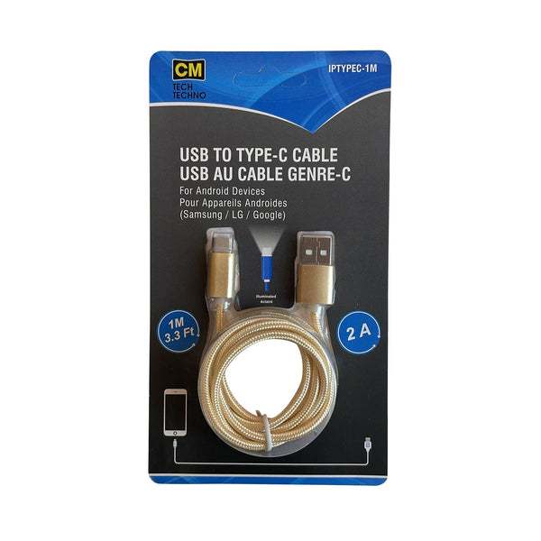 NAAV USB to Type-C Cable For Android Devices (Samsung/ LG/ Google)