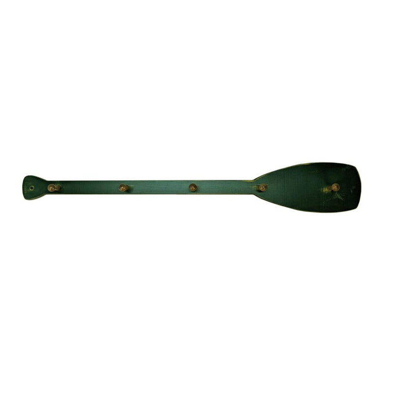 NAVV 129 Handcrafted Paddle Hanger Vintage Green Hanging All Your Cottage Belongings