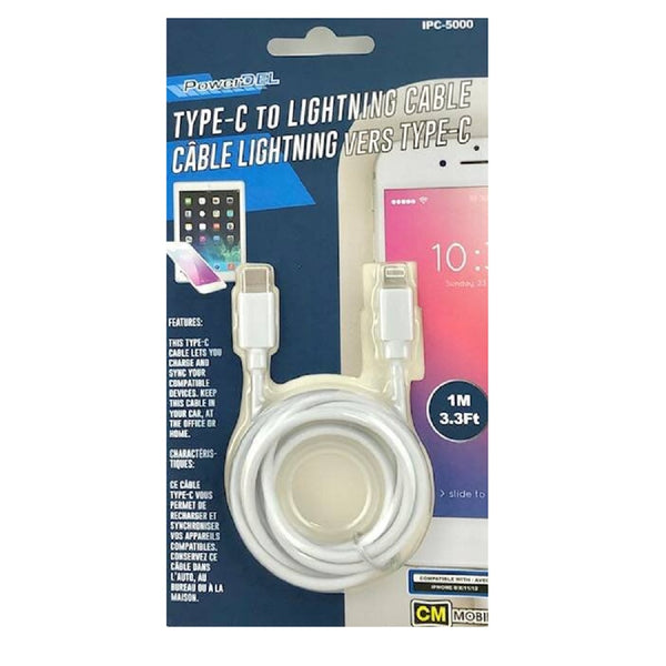 Wellson 3ft Type C To iPhone Cable