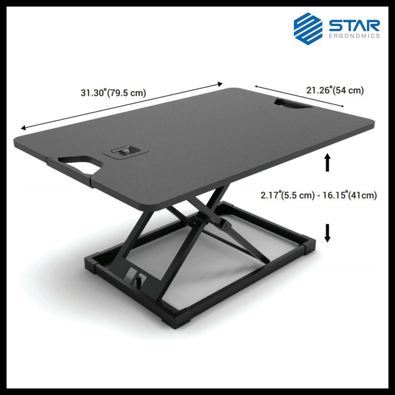 OPEN BOX - Star Ergonomics Portable Manual Standing Desk , SE21