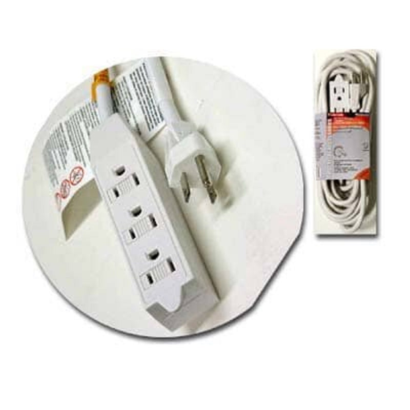 Wellson 3m Electrical Extension Cord In 3 Pronge With 3 Outlet for Indoor (Cul)
